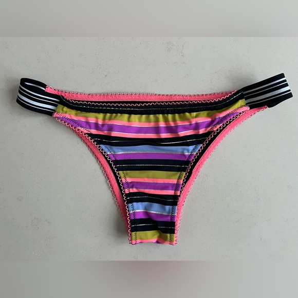 Victoria's Secret STRIPED / THE FLIRT bikini swim suit bottom NWOT โ Medium - Picture 11 of 12
